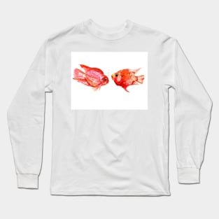 Parrot Cichlids fish home decor Long Sleeve T-Shirt